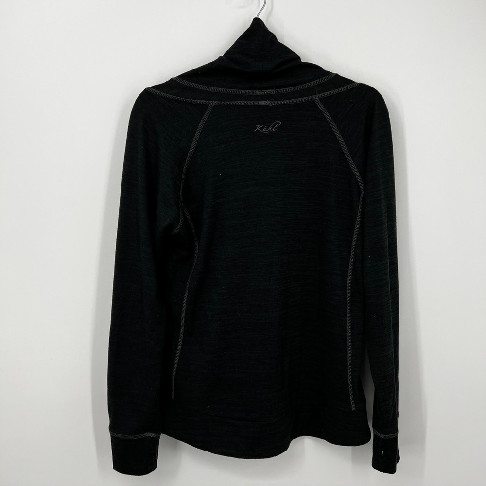 KÜHL Women's LEA Cowl neck Long Sleeved Carbon Dark Grey Pullover Size Large - Picture 5 of 11